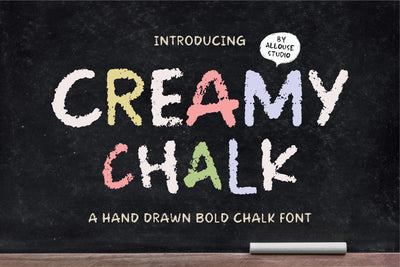 Creamy Chalk Font Allouse.Studio 