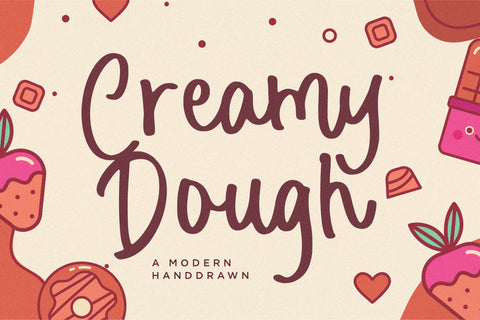 Creamy Dough Font Font Balpirick 