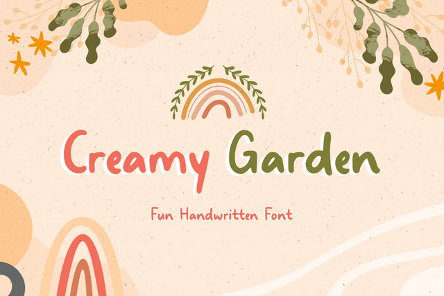 Creamy Garden Font Allouse.Studio 