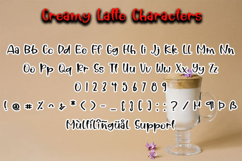 Creamy Latte Font Supersemar Letter 