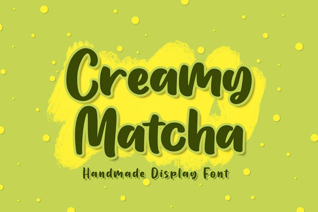 Creamy Matcha Font Madatype Studio 