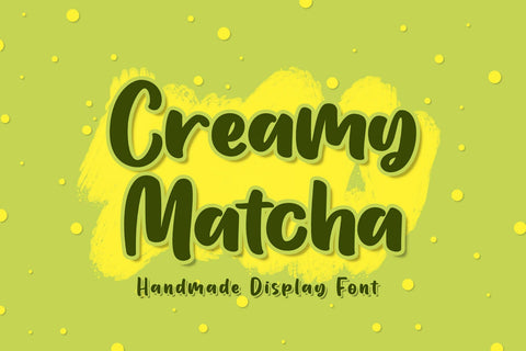 Creamy Matcha Font Madatype Studio 