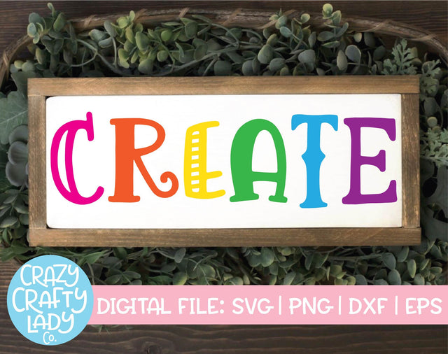 Create | Crafting SVG Cut File SVG Crazy Crafty Lady Co. 