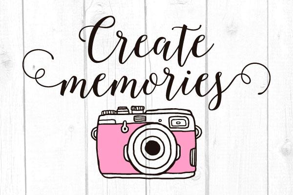 Create memories Svg SVG cricutfilesmg 