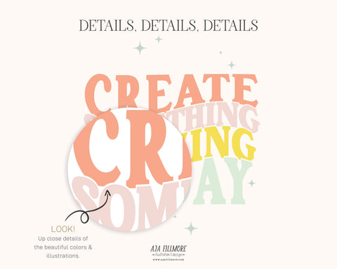 Create Today Sublimation File Sublimation Aja Nicole Designs 