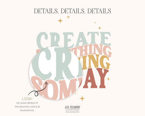 Create Today Sublimation File Sublimation Aja Nicole Designs 