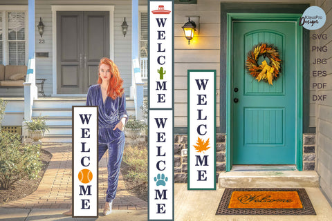 Create Your Own Porch Sign WELCOME SVG Cut File Bundle SVG Klava P 