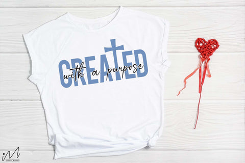Created with a purpose svg bundle, Christian t shirt bundle, Jesus t shirt bundle, God svg SVG Isabella Machell 