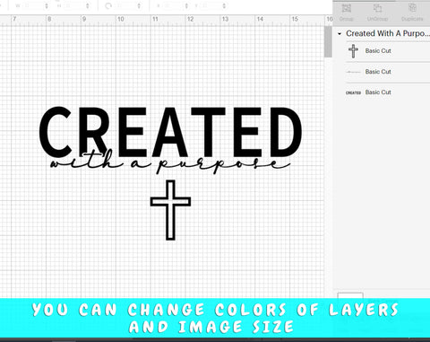 Created With A Purpose SVG, Christian Quote SVG SVG HappyDesignStudio 
