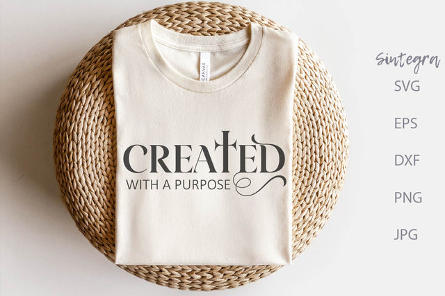 Created With A Purpose SVG File Free For Commercial Use SVG Sintegra 