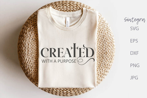 Created With A Purpose SVG File Free For Commercial Use SVG Sintegra 