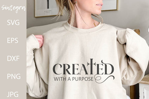 Created With A Purpose SVG File Free For Commercial Use SVG Sintegra 