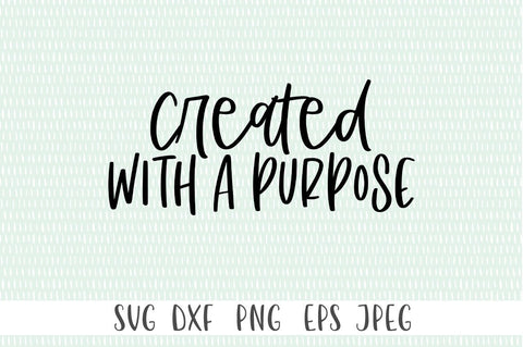 Created With a Purpose SVG SVG Simply Cutz 