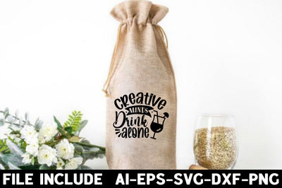 Creative minds drink alone SVG Rupkotha 