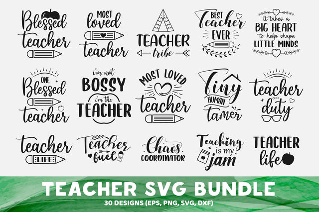 Creative Teacher SVG Bundle SVG futivesvg 