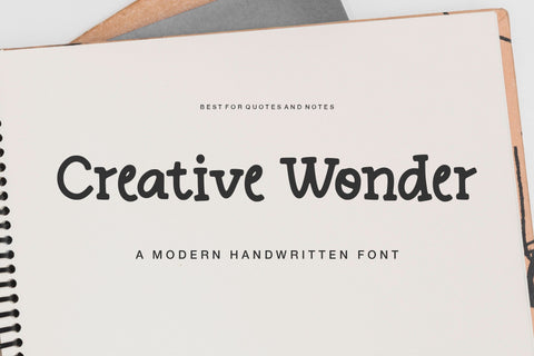 Creative Wonder Font Font Balpirick 