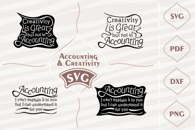 Creativity and Accounting - SVG bundle SVG Digital Mojito 
