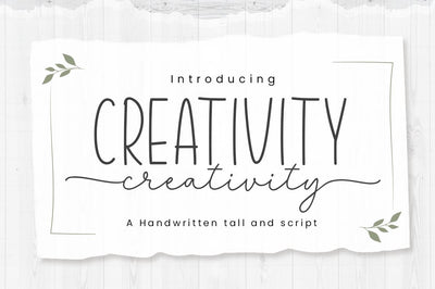Creativity Font Manjali_Studio 