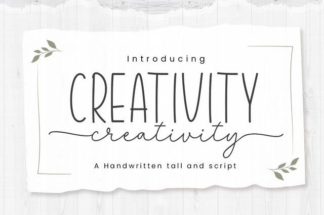 Creativity Font Manjali_Studio 