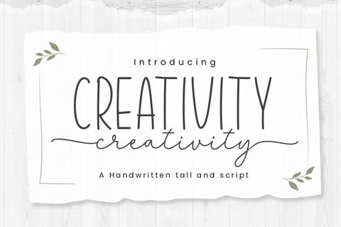 Creativity Font Manjali_Studio 