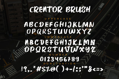 Creator Brush Font LetterdayStudio 