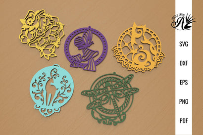 Creatures window hanging laser cut files SVG Angel on Empire 