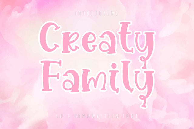 Creaty Family Font dapiyupi store 
