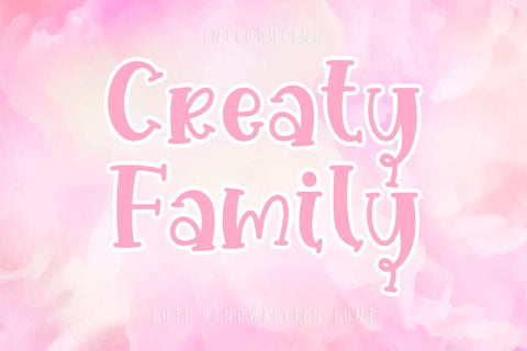 Creaty Family Font dapiyupi store 