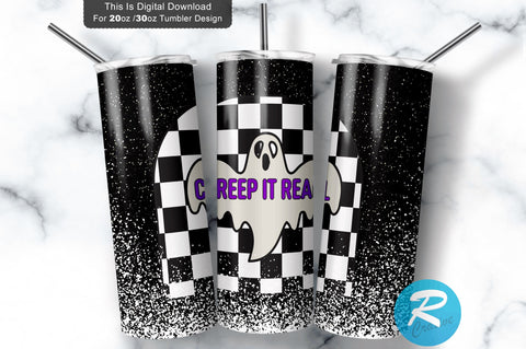 Creep It Real 20 oz / 30 oz Tumbler PNG Sublimation Regulrcrative 