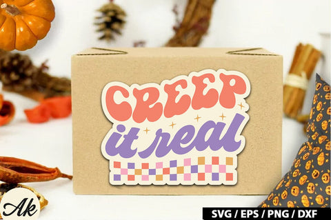 Creep it real Retro Stickers SVG akazaddesign 