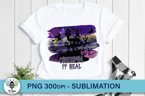 Creepin It Real PNG | Halloween Sublimation Design Sublimation B Renee Design 