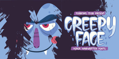 Creepy Face Font Forberas 