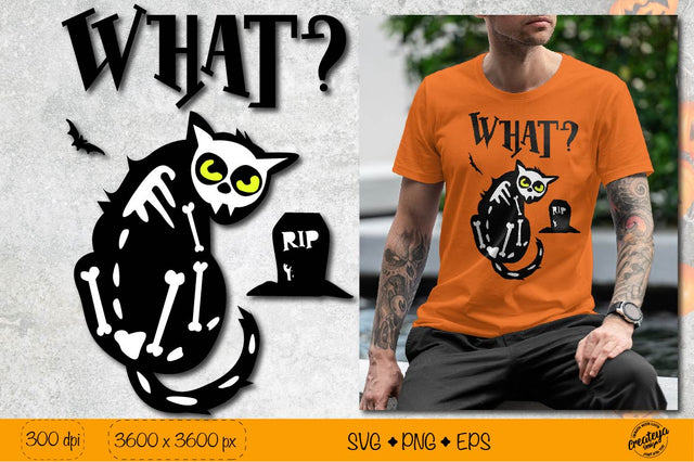 Creepy Halloween| Black cat SVG| Halloween quote SVG Createya Design 