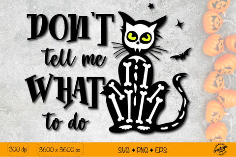 Creepy Halloween SVG| Black cat SVG| Halloween quote SVG Createya Design 
