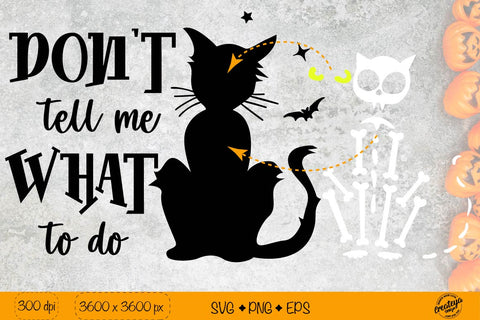 Creepy Halloween SVG| Black cat SVG| Halloween quote SVG Createya Design 