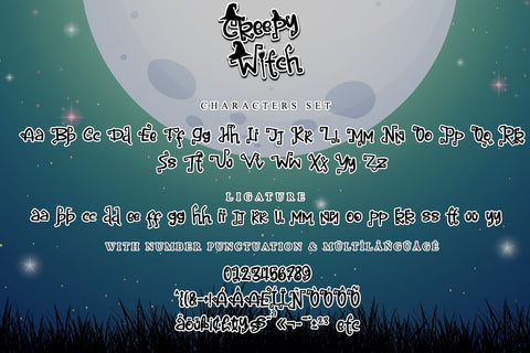 Creepy Witch Font Letterara 