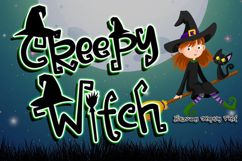 Creepy Witch Font Letterara 