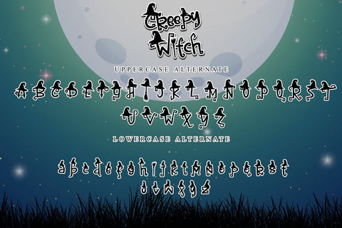 Creepy Witch Font Letterara 