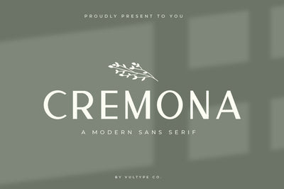 Cremona Sans Serif Font Vultype Co 