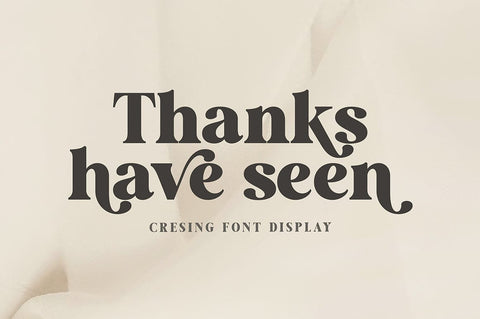 Cresing Font gatype 