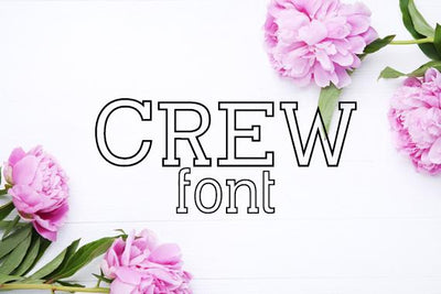 Crew Font Font Carina Gardner