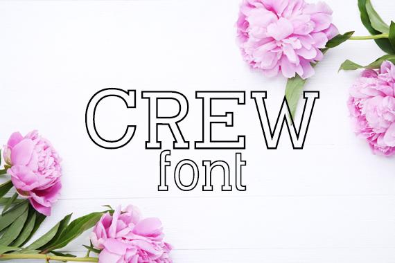 Crew Font Font Carina Gardner