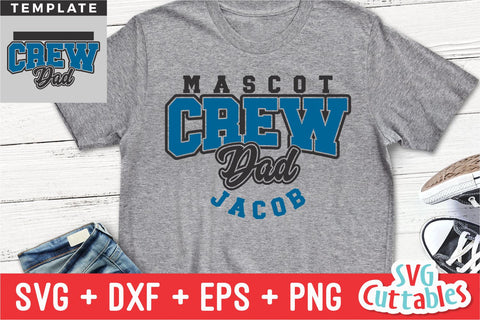 Crew svg - Crew Dad Template 004 - svg - dxf - eps - png - Cut File - Silhouette - Cricut - Digital Download SVG Svg Cuttables 