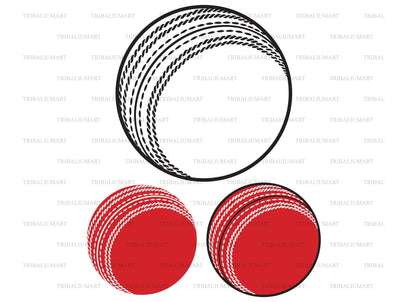 Cricket ball SVG TribaliumArtSF 