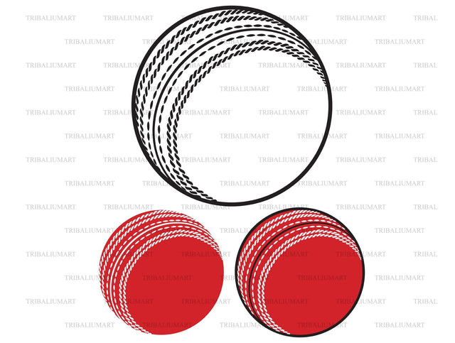 Cricket ball SVG TribaliumArtSF 
