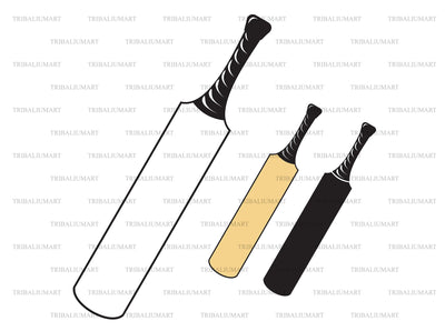 Cricket bat SVG TribaliumArtSF 