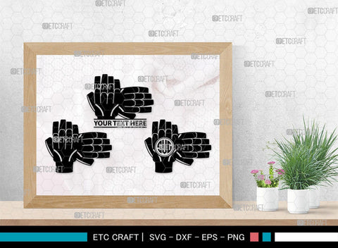 Cricket Hand Gloves Monogram, Cricket Hand Gloves Silhouette, Hand Gloves SVG, Cricket Batting Gloves Svg, Sport Gloves Svg, Gloves Bundle, SB00136 SVG ETC Craft 