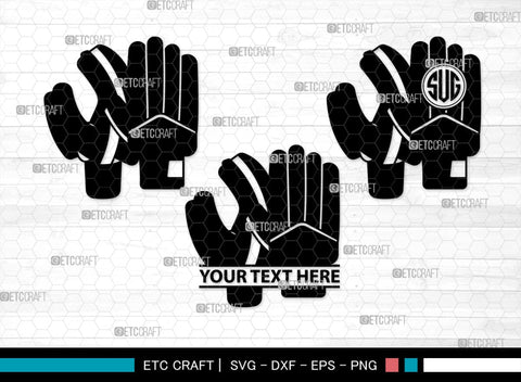 Cricket Hand Gloves Monogram, Cricket Hand Gloves Silhouette, Hand Gloves SVG, Cricket Batting Gloves Svg, Sport Gloves Svg, Gloves Bundle, SB00136 SVG ETC Craft 