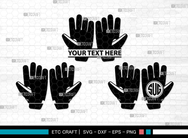 Cricket Hand Gloves Monogram, Cricket Hand Gloves Silhouette, Hand Gloves SVG, Cricket Batting Gloves Svg, Sport Gloves Svg, Gloves Bundle, SB00136 SVG ETC Craft 