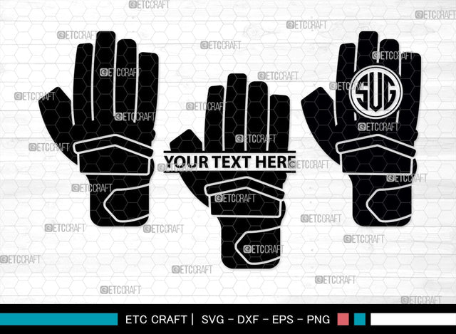 Cricket Hand Gloves Monogram, Cricket Hand Gloves Silhouette, Hand Gloves SVG, Cricket Batting Gloves Svg, Sport Gloves Svg, Gloves Bundle, SB00136 SVG ETC Craft 